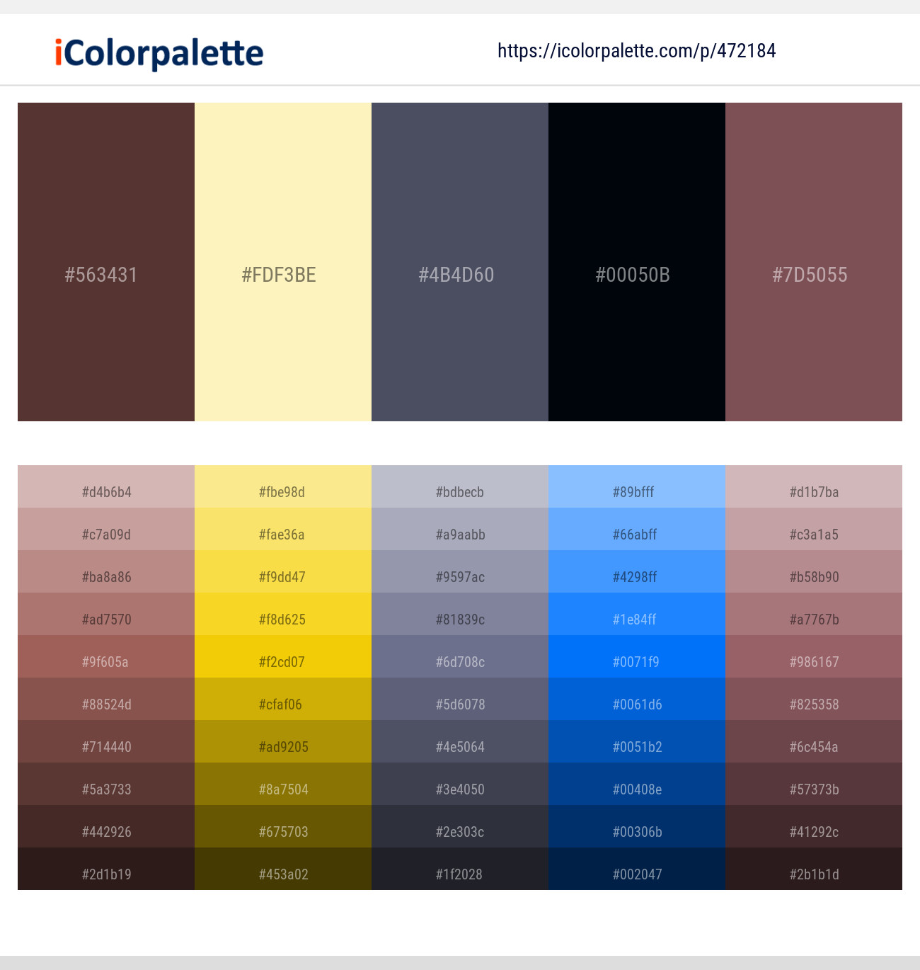 170+ Latest Color Schemes with Blue Charcoal Color tone combinations, 2024