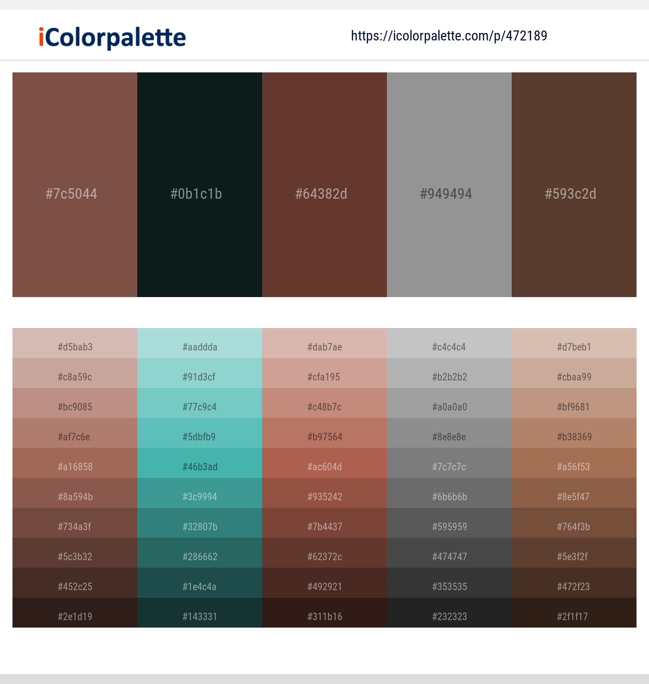 Spicy Mix – Aztec – Quincy – Dusty Gray – Quincy Color scheme