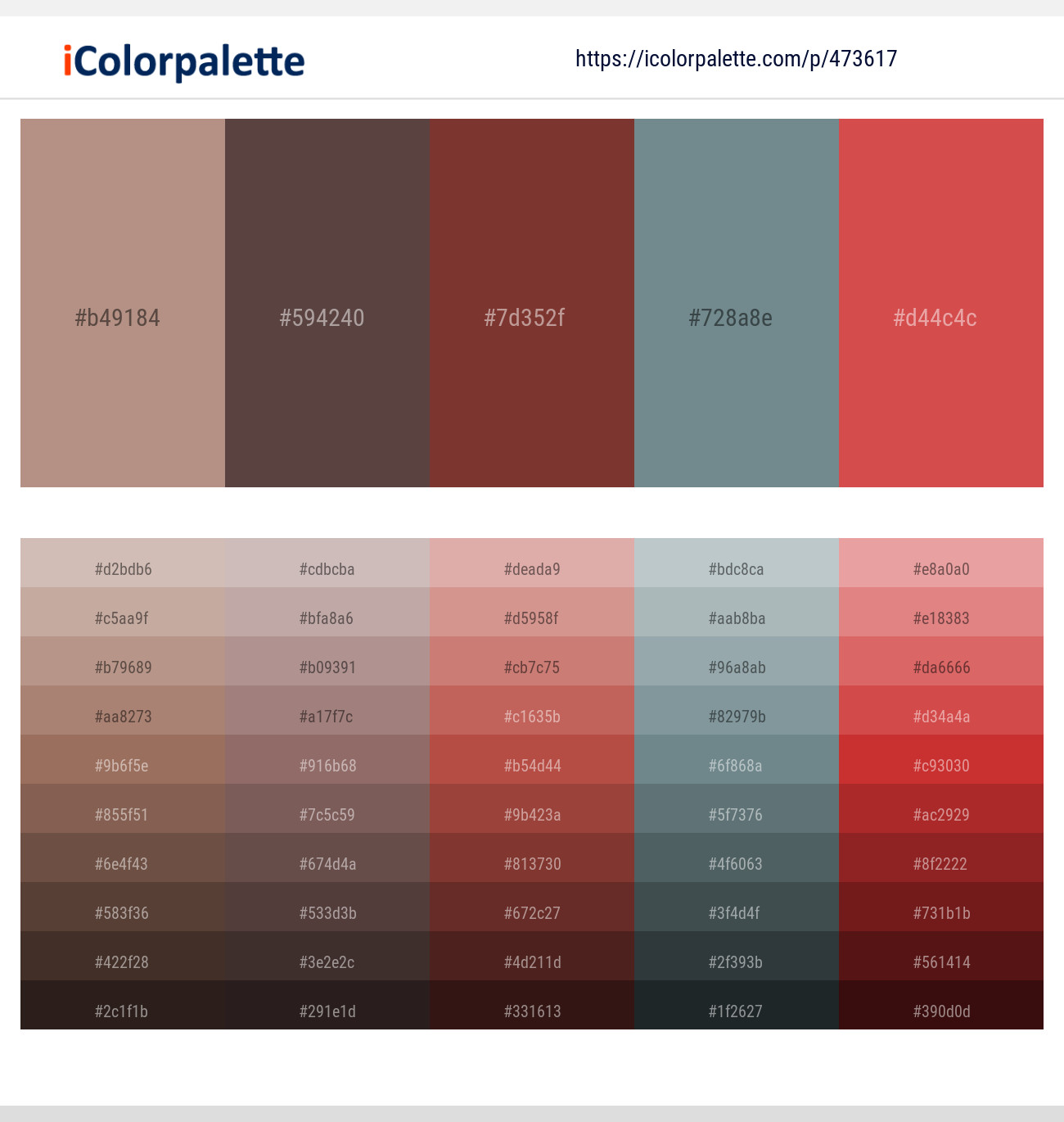 Quicksand – Kabul – Nutmeg – Juniper – Valencia Color scheme