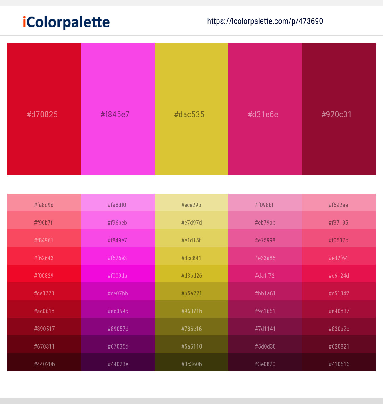 Lære Identitet det kan 34 Latest Color Schemes with Medium Violet Red And Dark Red Color tone  combinations | 2022 | iColorpalette