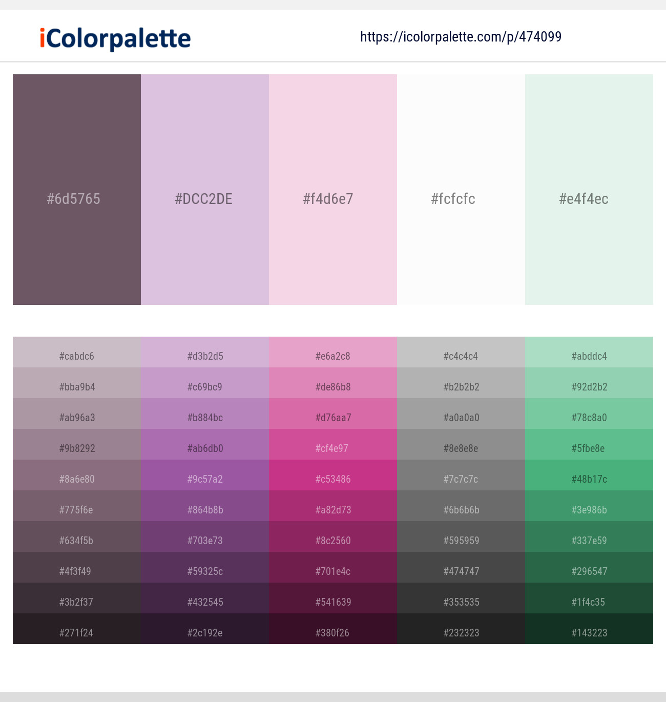 Scorpion – Snuff – We Peep – Alabaster – Apple Green Color scheme