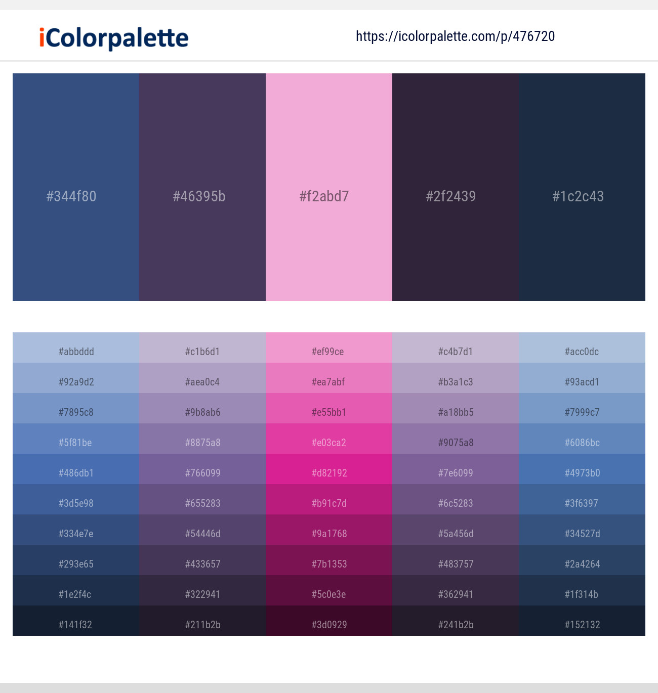 Chambray – Martinique – Illusion – Bleached Cedar – Cloud Burst Color scheme