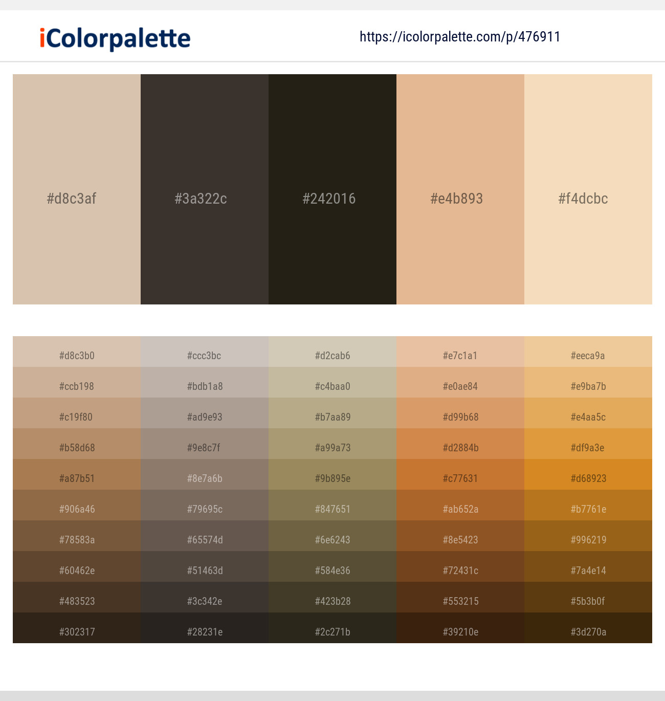 Akaroa – Taupe – Zeus – Gold Sand – Sidecar Color scheme