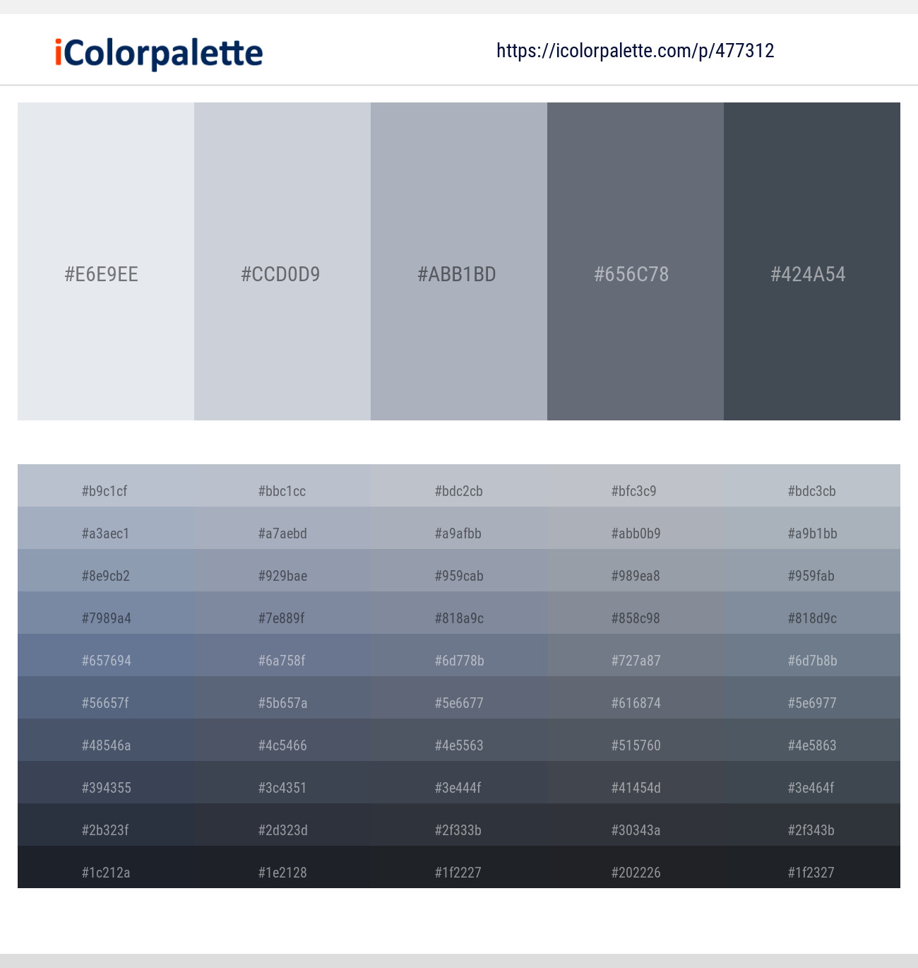 Athens Gray – Ghost – Aluminium – Shuttle Gray – Mako Color scheme