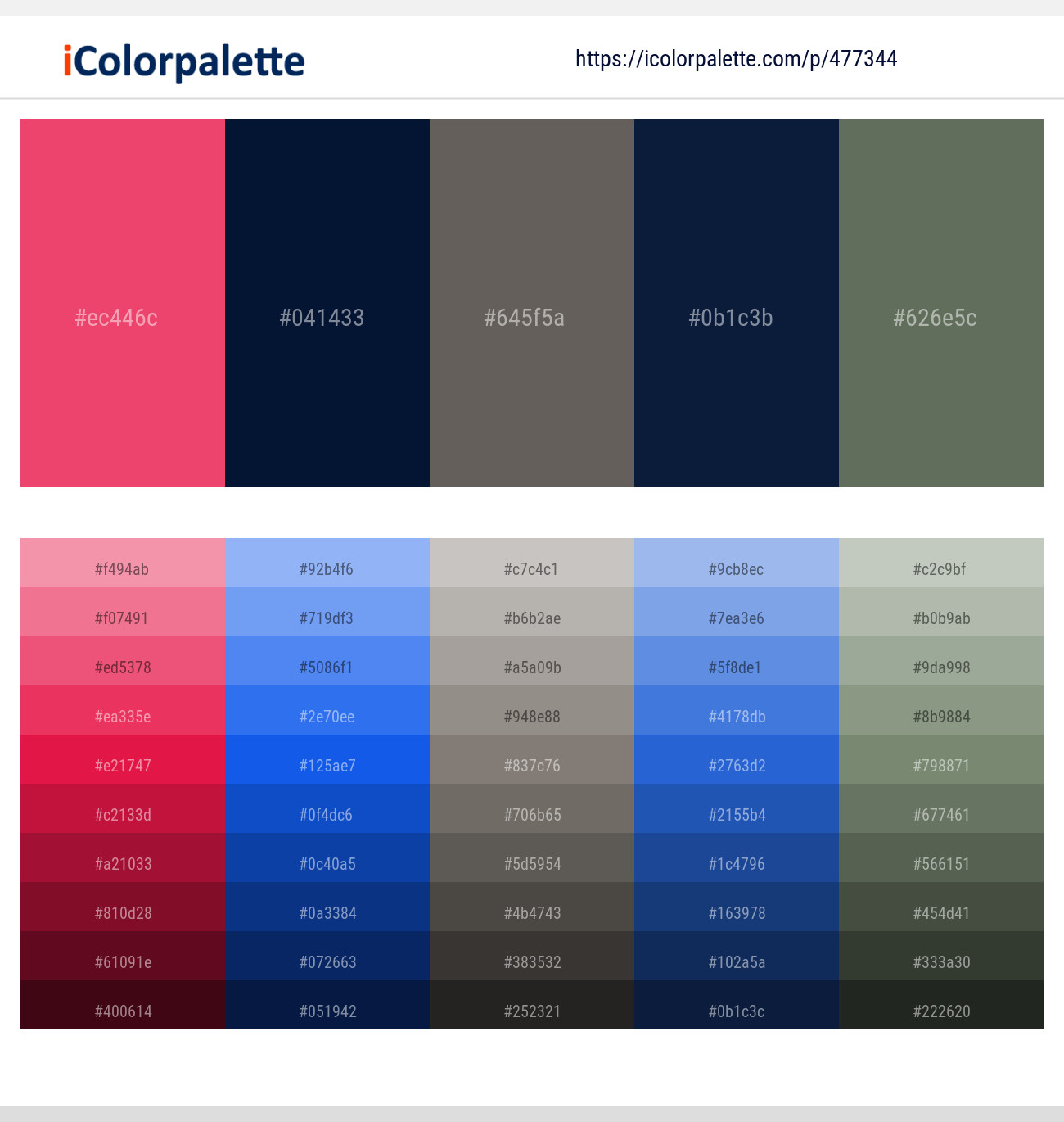 Mandy – Deep Cove – Chicago – Blue Zodiac – Willow Grove Color scheme