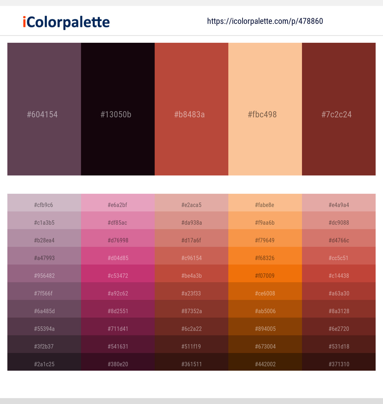 Eggplant – Asphalt – Mojo – Corvette – Crown of Thorns Color scheme