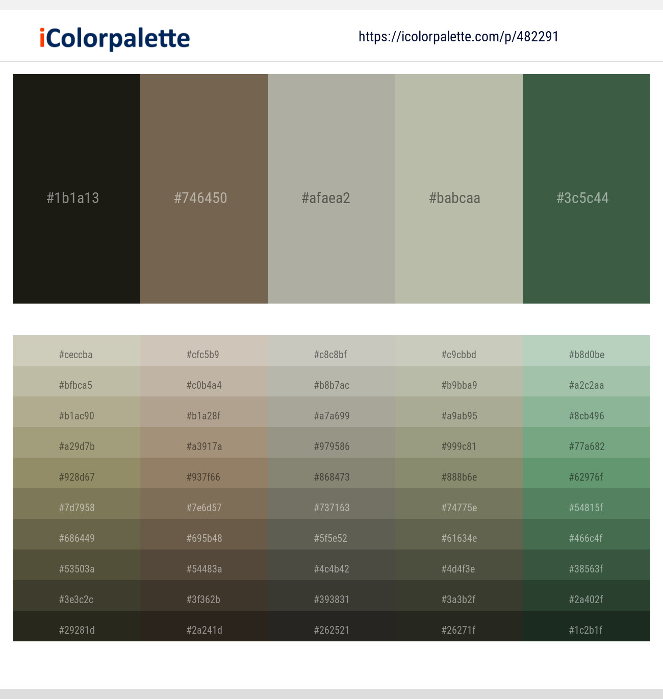 Rangoon Green – Coffee – Delta – Eagle – Tom Thumb Color scheme