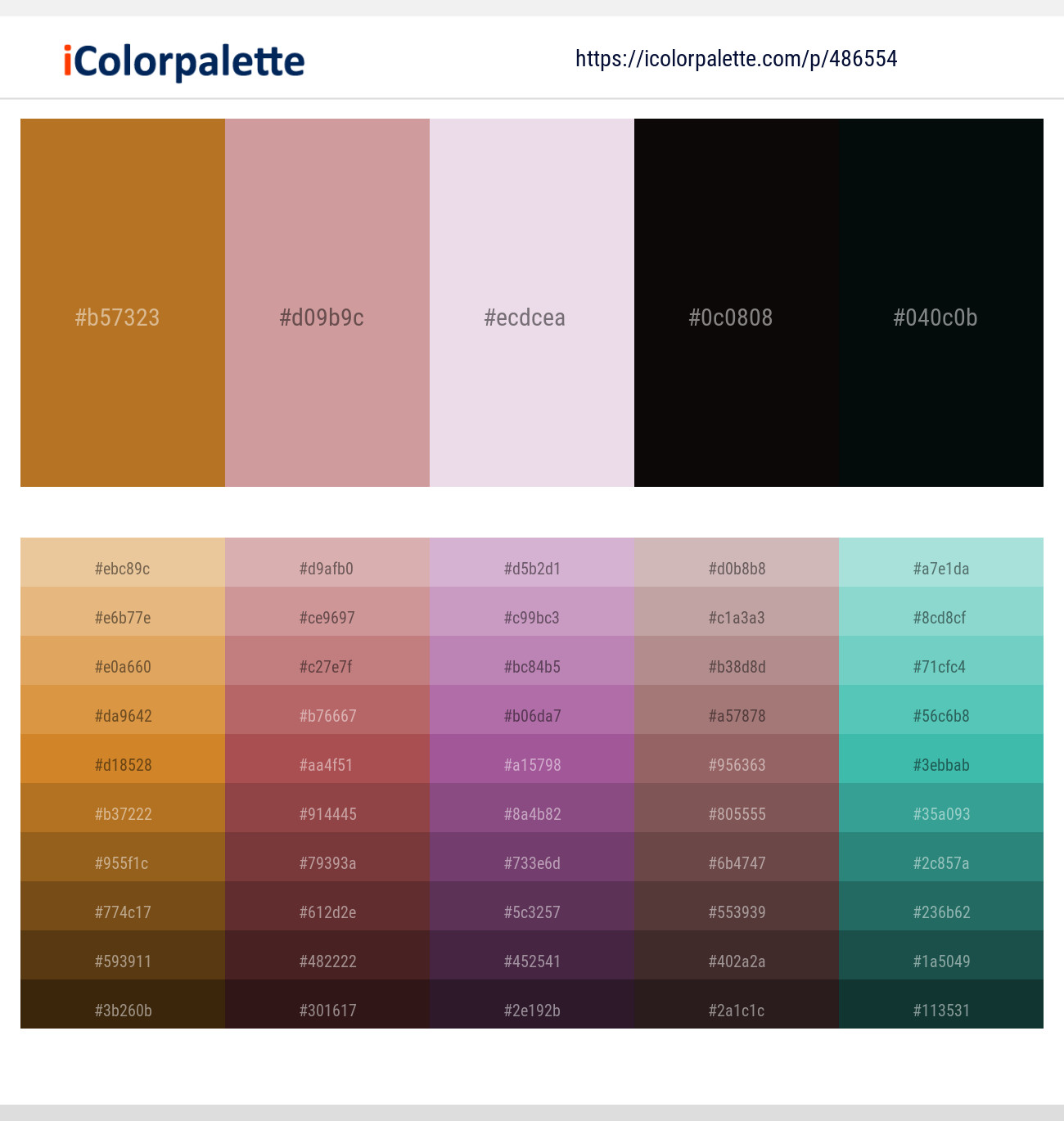 Bourbon – Eunry – Prim – Gondola – Black Bean Color scheme