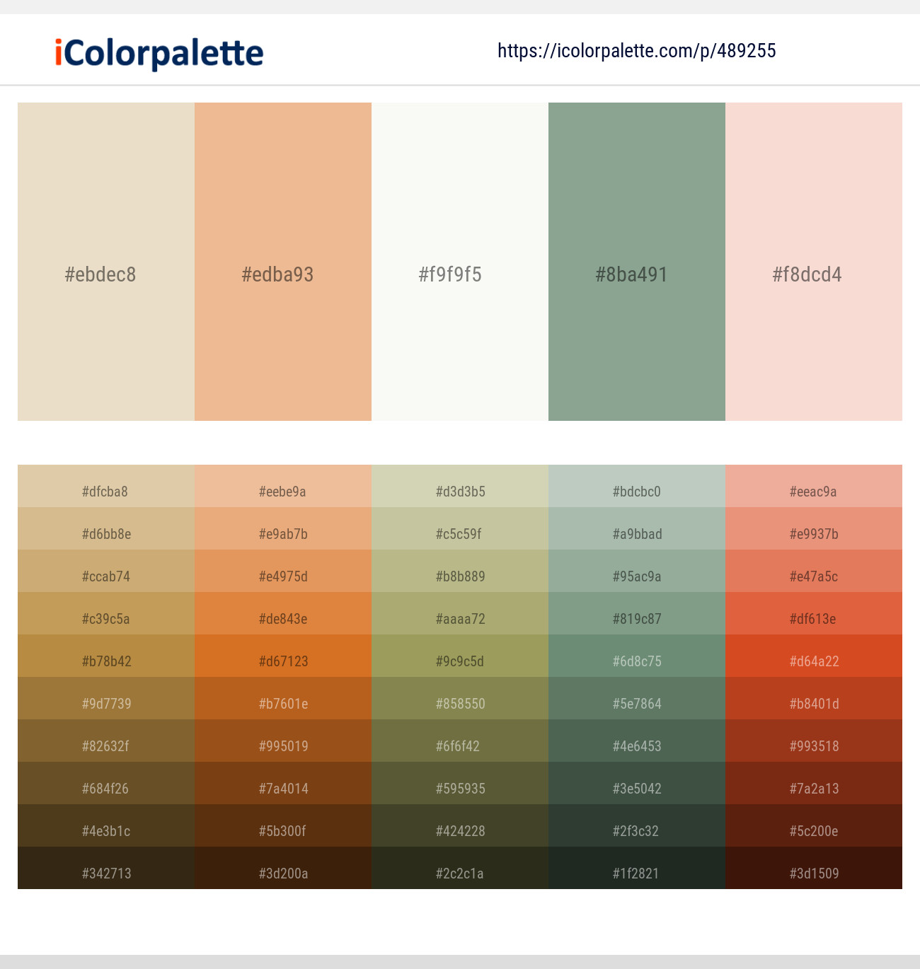 Stark White – Tacao – Pampas – Envy – Linen Color scheme