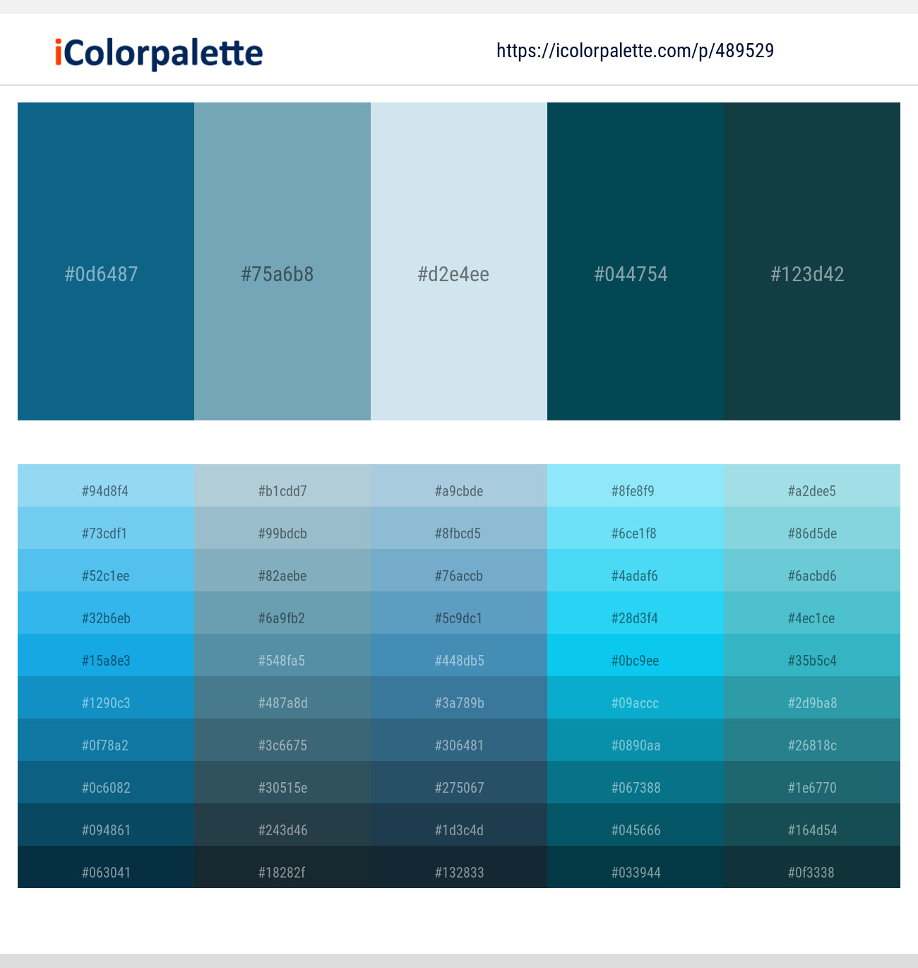 489529Atoll – Neptune – Jagged Ice – Teal Blue – Elephant Color scheme