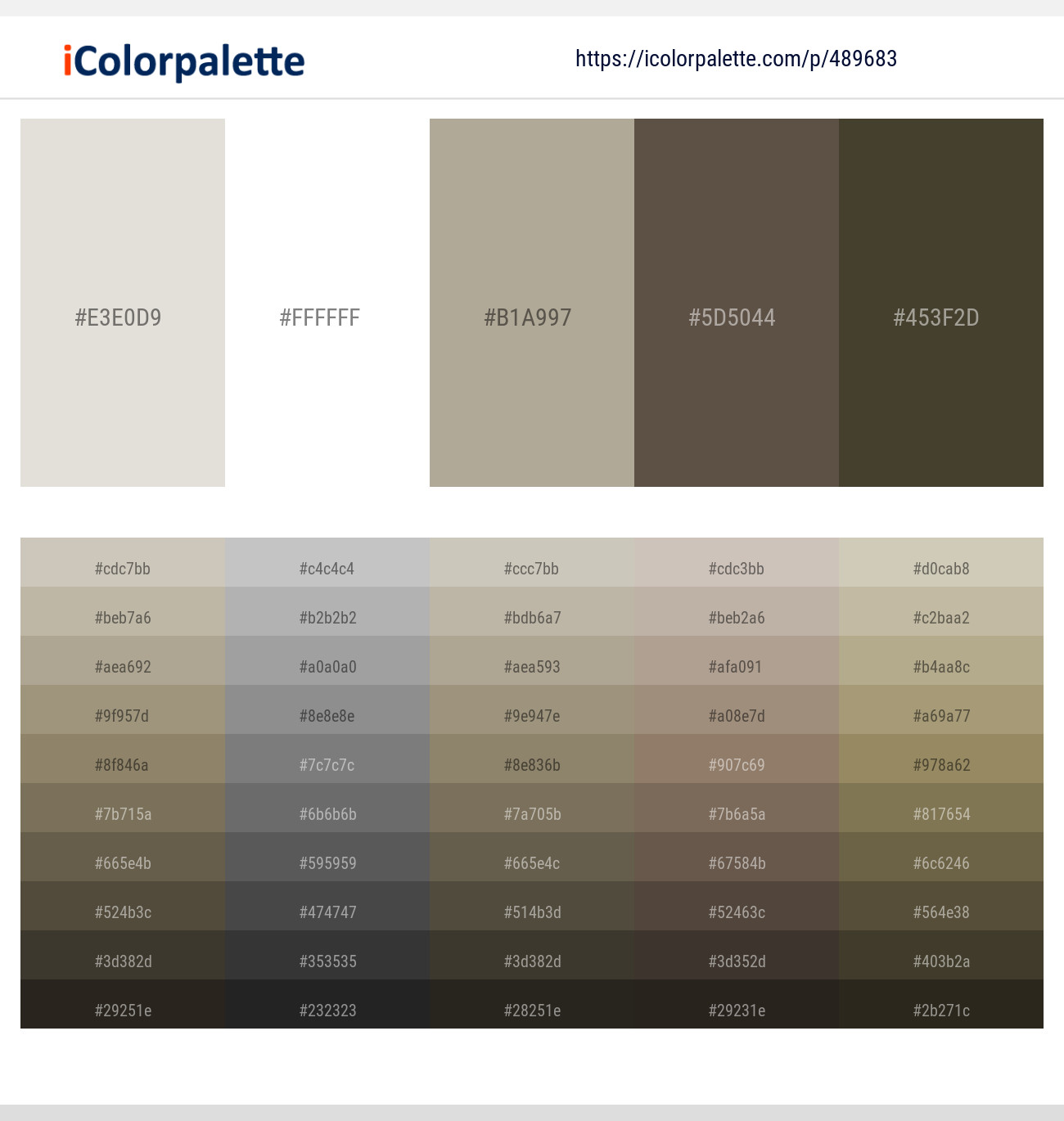 Westar – White – Napa – Kabul – Mondo Color scheme