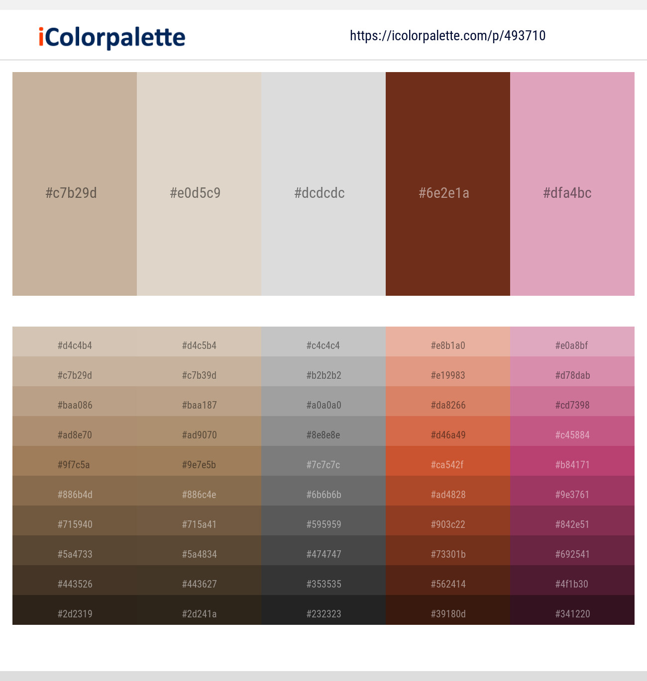 metallic color palette download