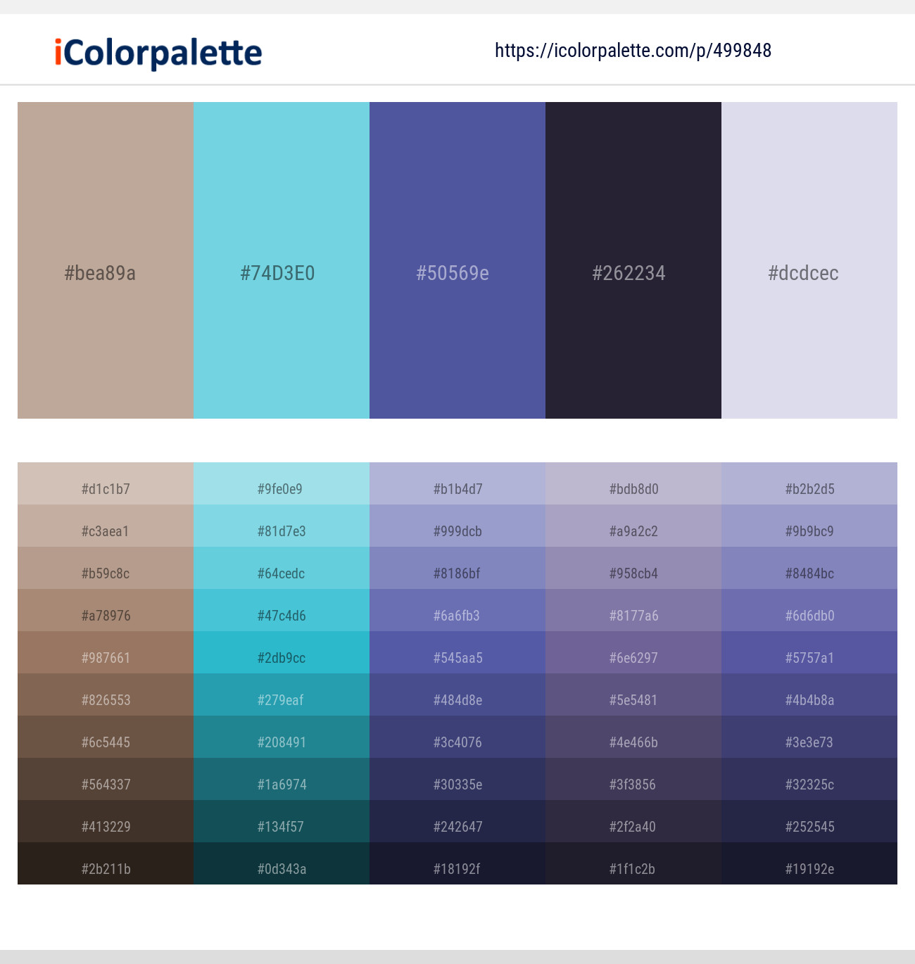 Malta – Aquamarine Blue – Butterfly Bush – Steel Gray – Snuff Color scheme
