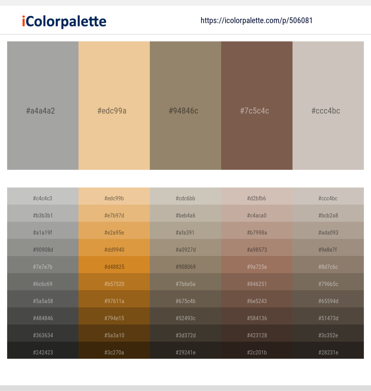 Delta – Chalky – Arrowtown – Roman Coffee – Silver Rust Color scheme ...