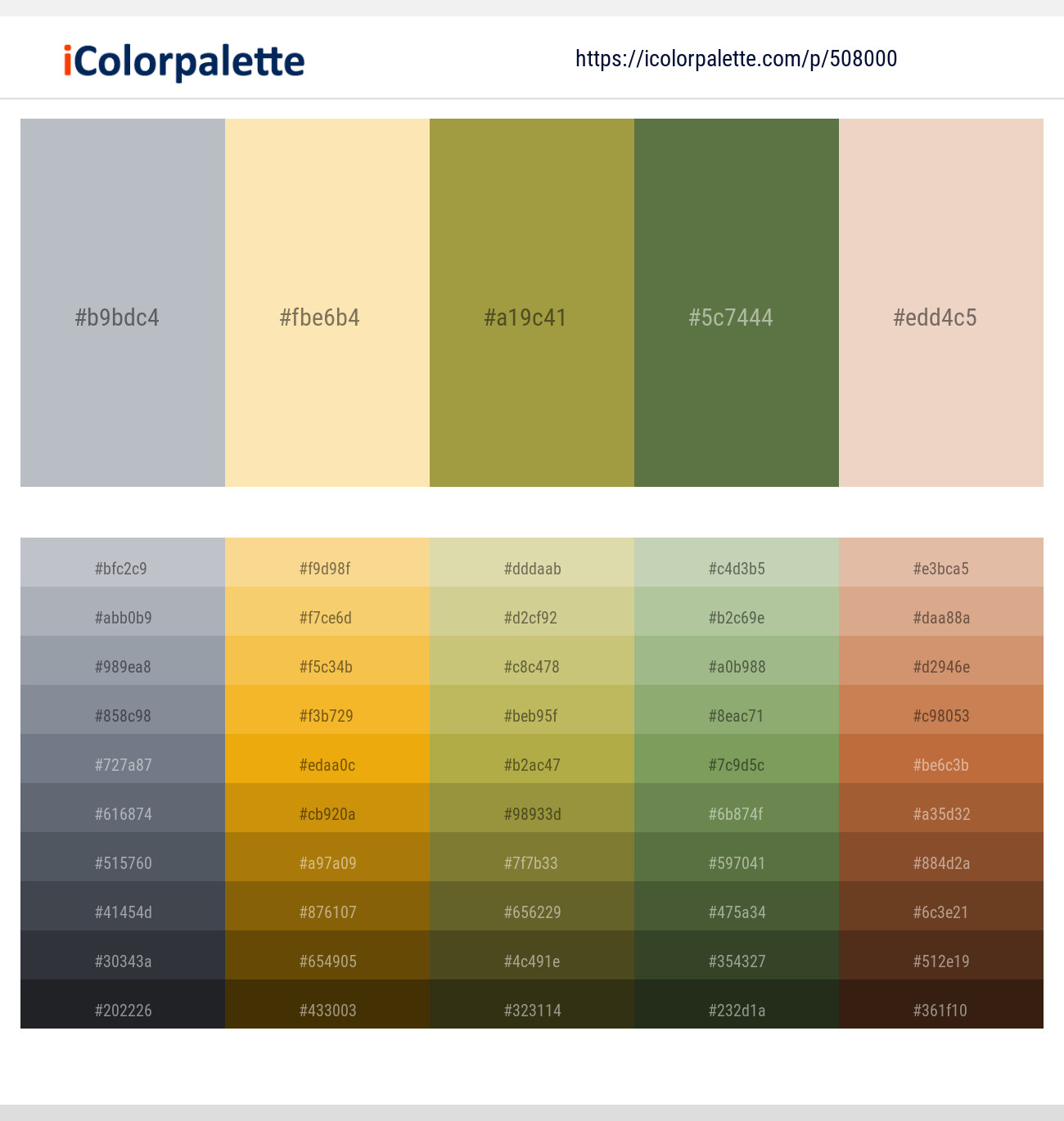 260+ Latest Color Schemes with Banana Mania Color tone combinations, 2024