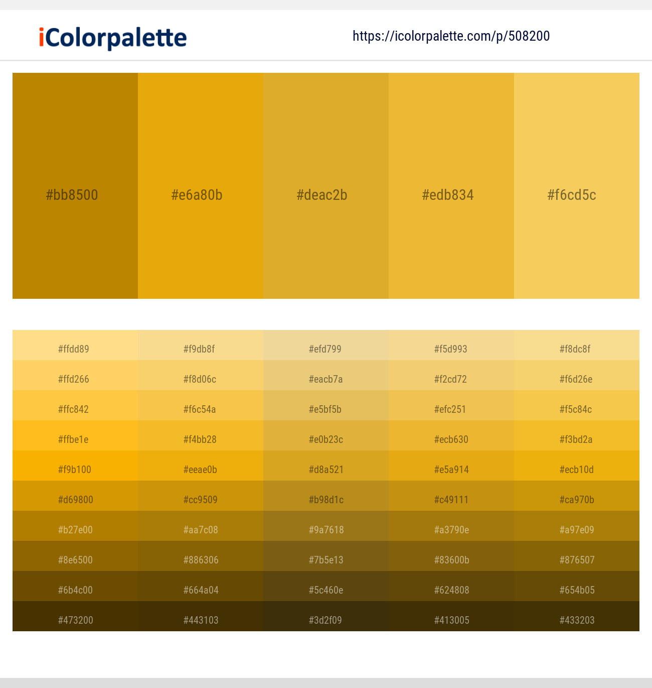 Pirate Gold – Galliano – Golden Grass – Tulip Tree – Cream Can Color scheme