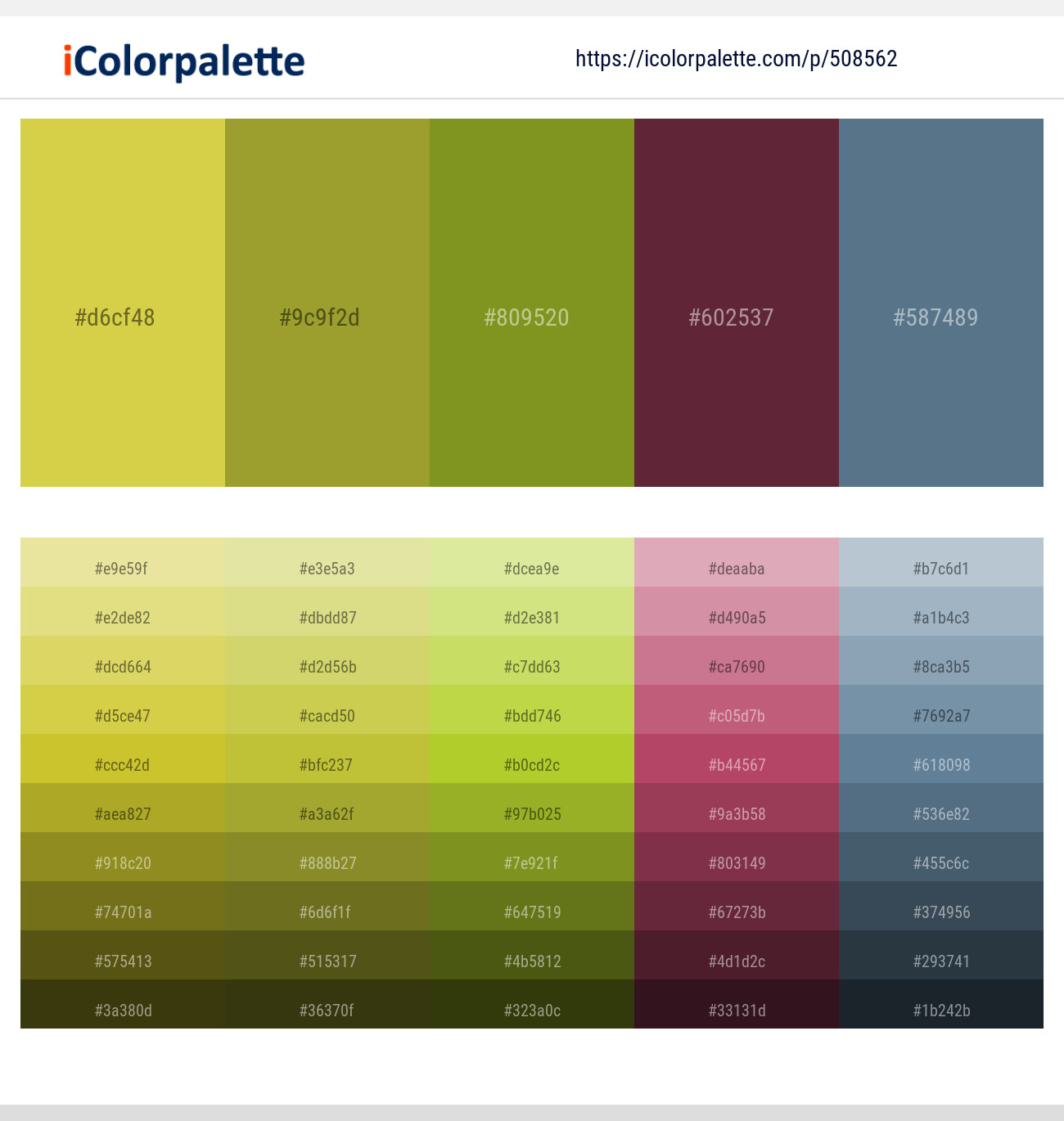 Wattle – Luxor Gold – Trendy Green – Tawny Port – Smalt Blue Color scheme