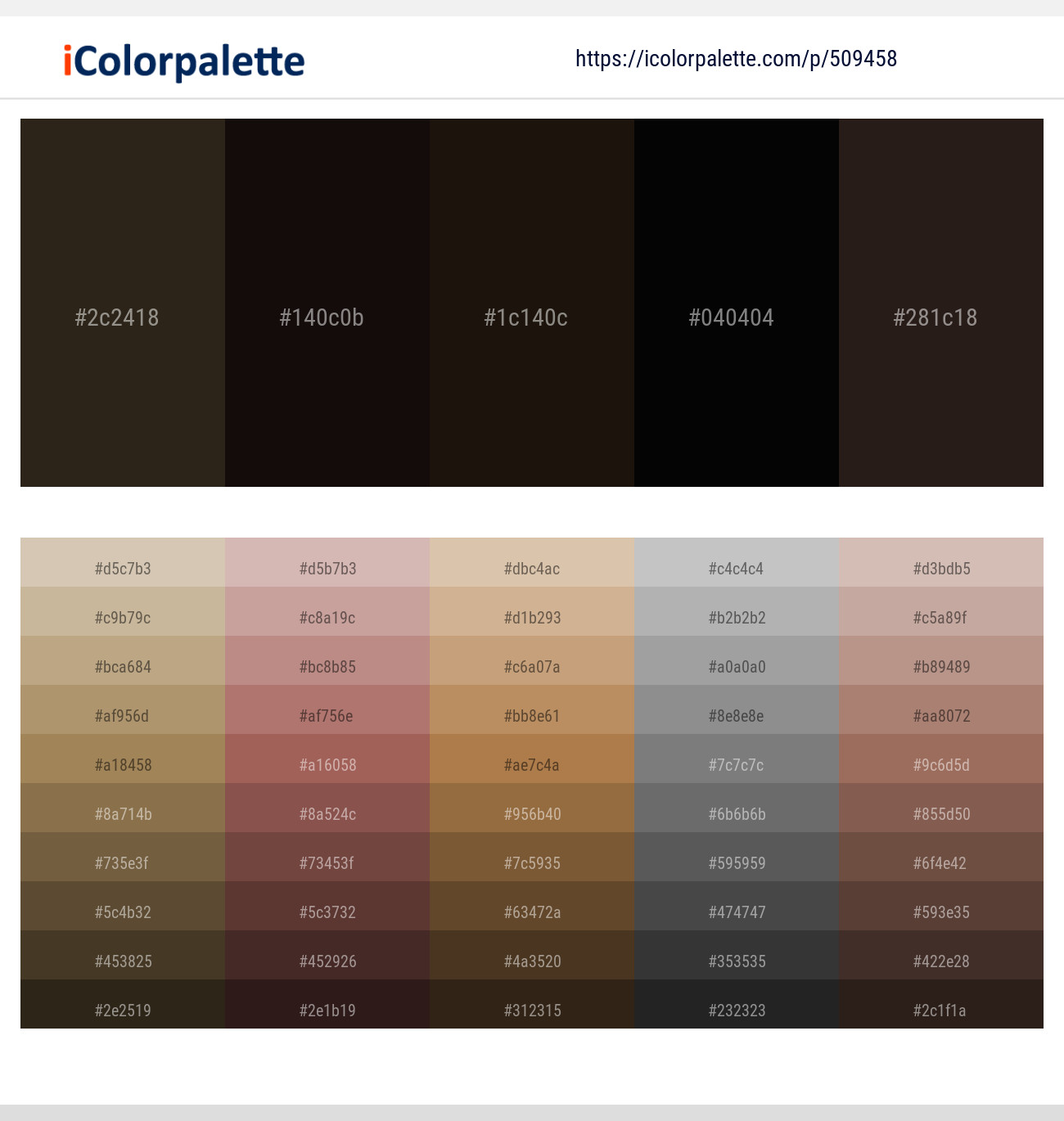 Oil – Night Rider – Eternity – Black – Cocoa Brown Color scheme