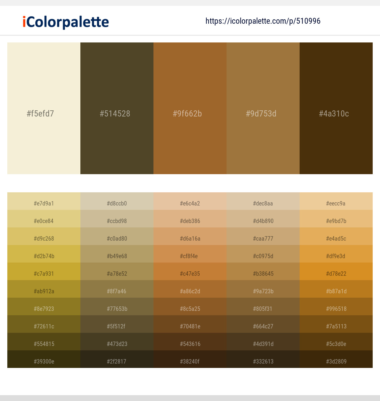 Janna – Lisbon Brown – Paarl – Cape Palliser – Bronze Olive Color scheme