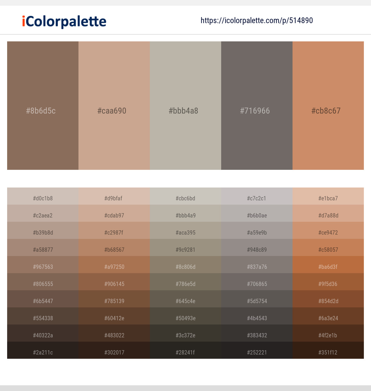 Beaver – Eunry – Nomad – Flint – Antique Brass Color scheme