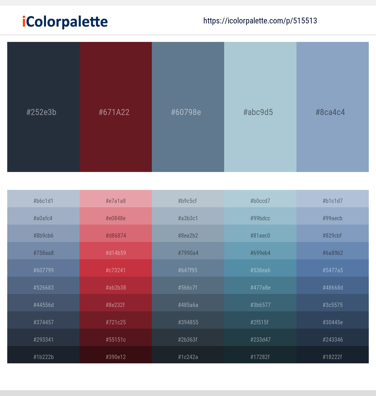 Ebony Clay – Persian Plum – Lynch – Casper – Nepal Color scheme