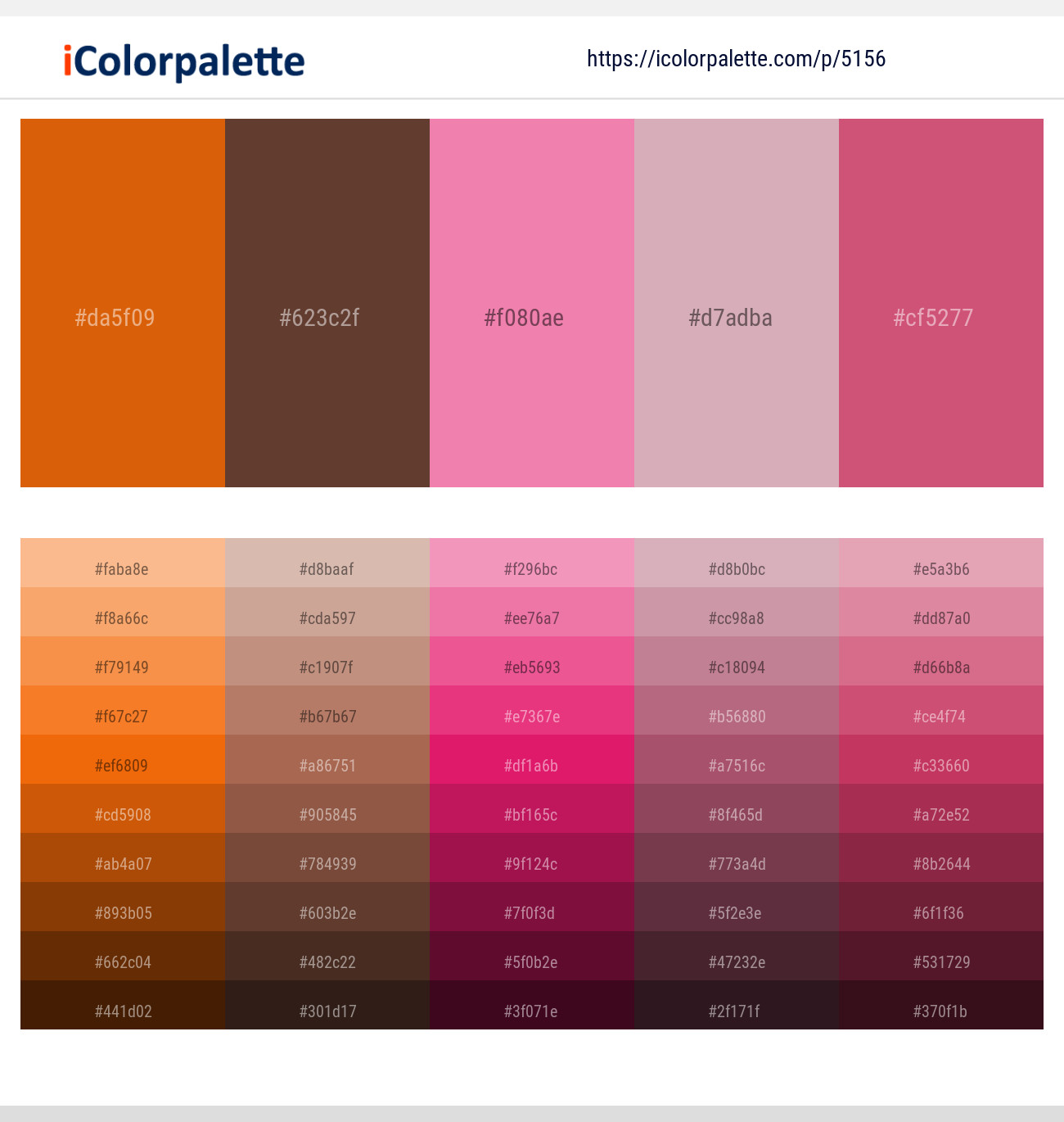 Bamboo – Quincy – Mauvelous – Blossom – Cabaret Color scheme
