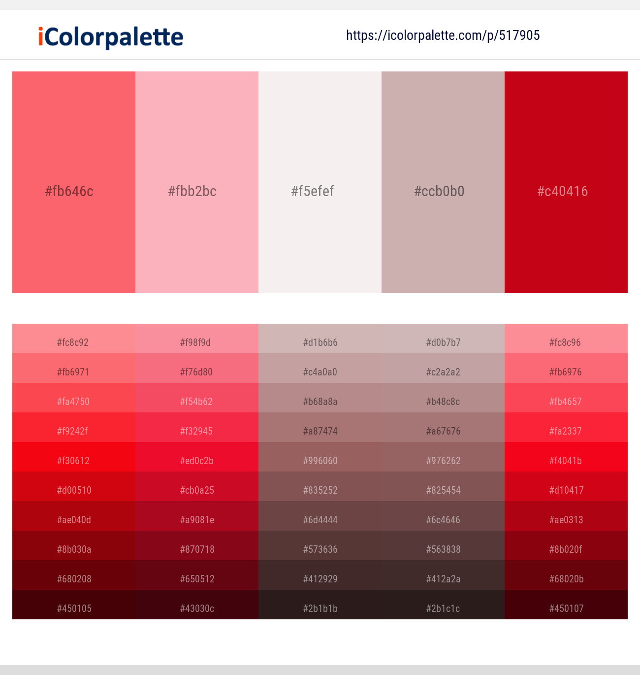 517905Carnation – Lavender Pink – Hint of Red – Cold Turkey – Monza Color scheme