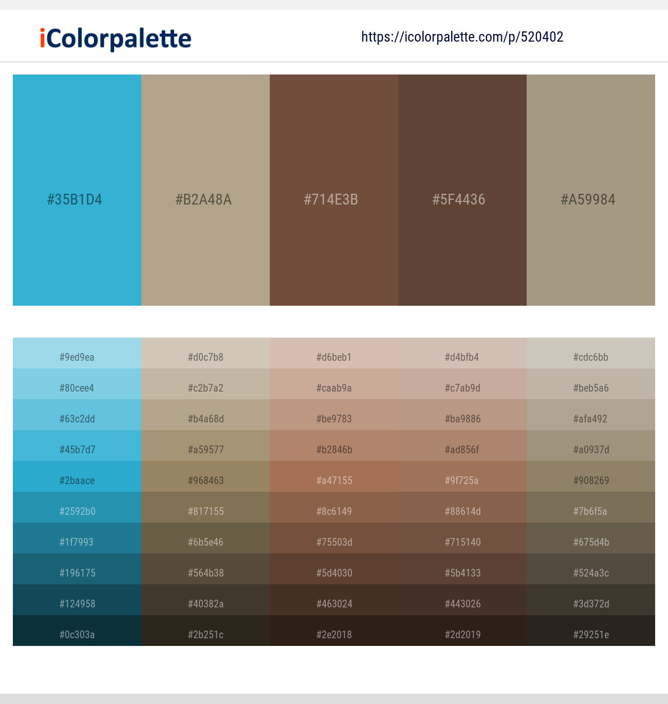 Scooter – Hillary – Shingle Fawn – Millbrook – Tallow Color scheme