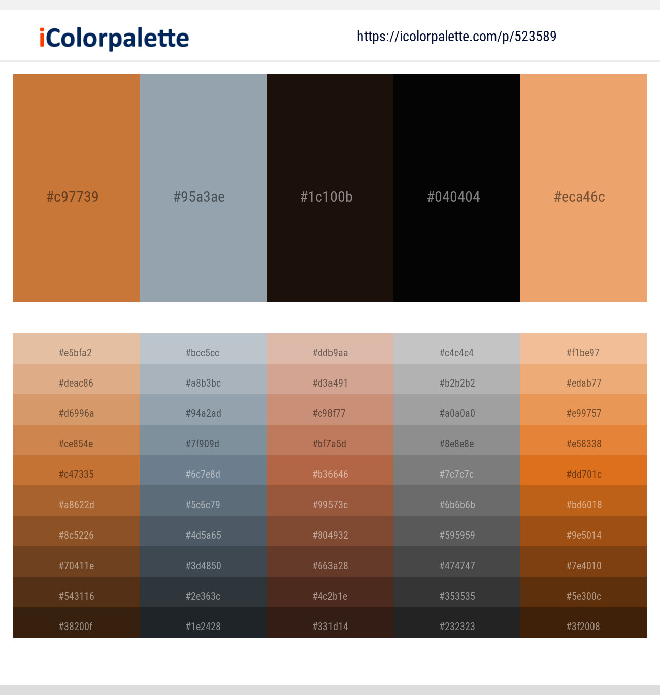 Copper – Gull Gray – Eternity – Black – Porsche Color scheme