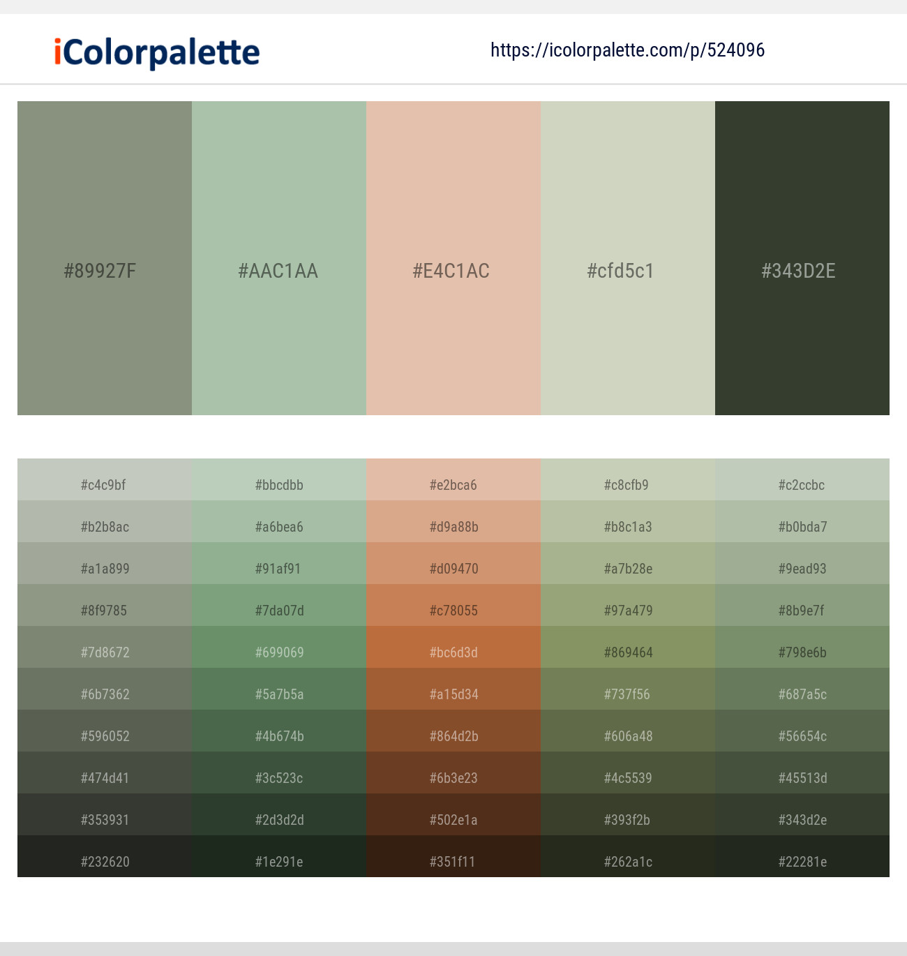 Battleship Gray – Norway – Rose Fog – Moon Mist – Heavy Metal Color scheme