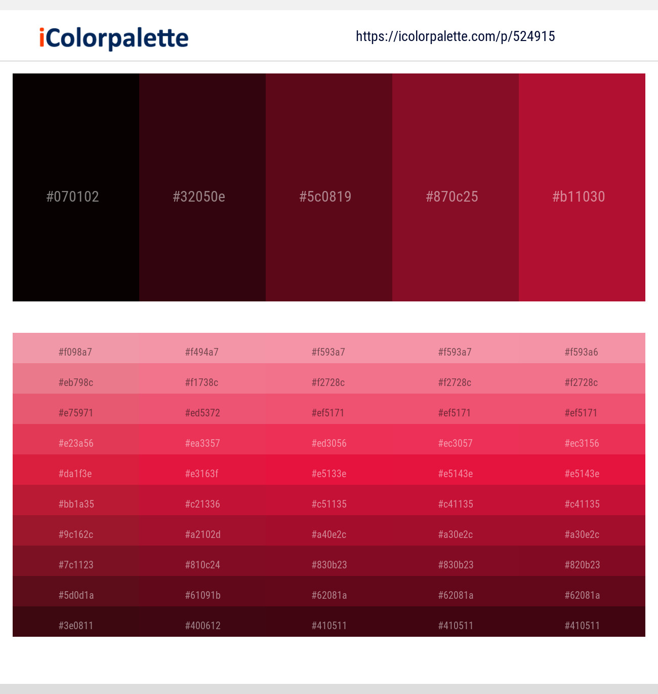210+ Color with Dark Red And Crimson Color tone combinations | |