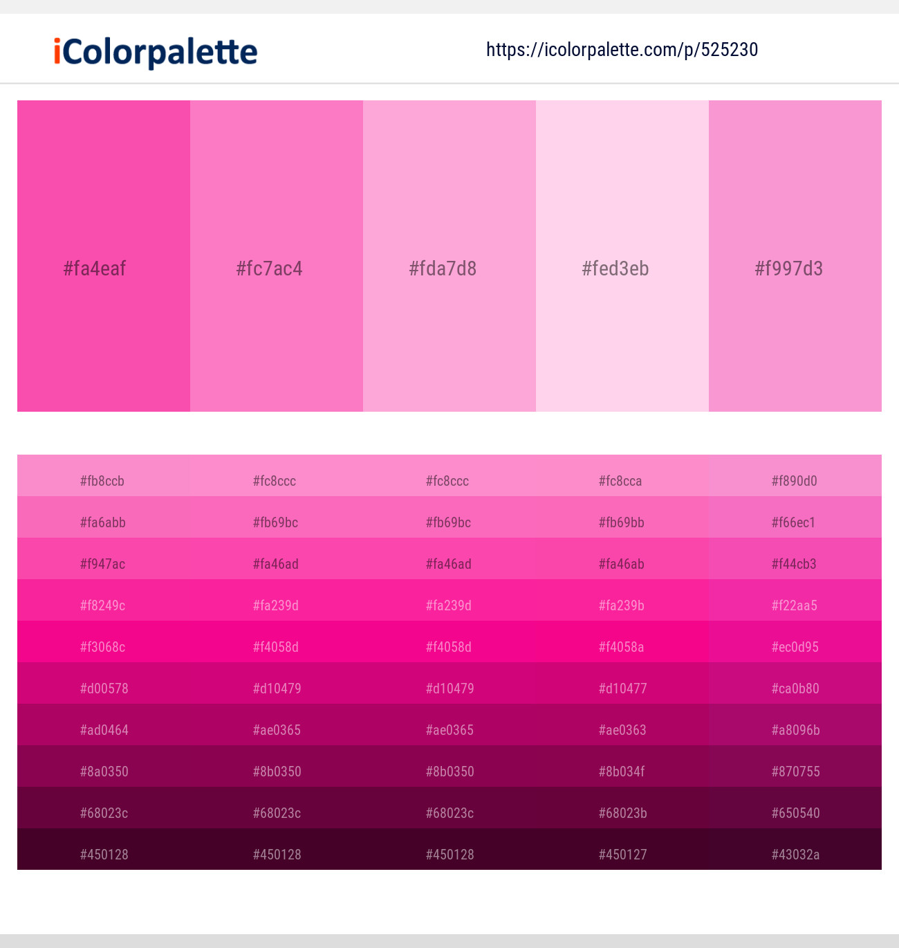 525230Brilliant Rose – Persian Pink – Lavender Pink – Pink Lace – Lavender Rose Color scheme