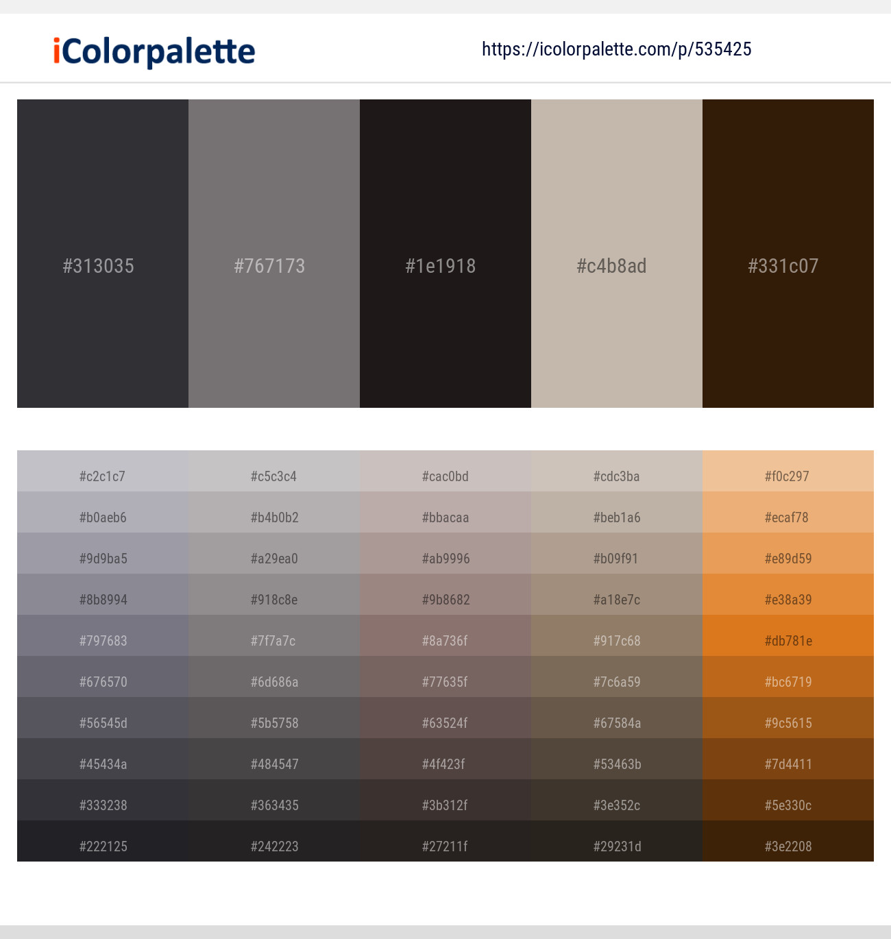 Tuna – Empress – Cocoa Brown – Silk – Clinker Color scheme