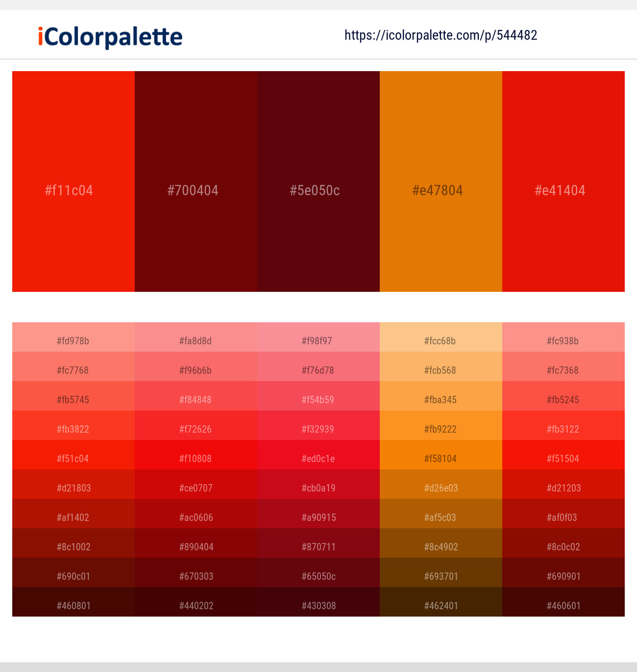 140+ Latest Color Schemes with Red And Maroon Color tone