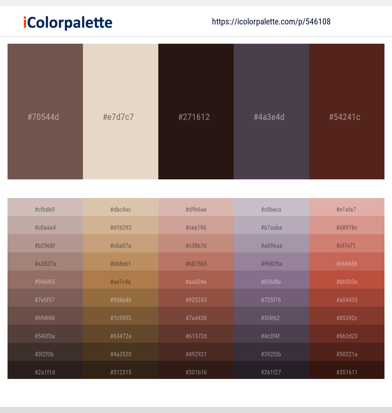 Ferra – Bone – Night Rider – Mortar – Cocoa Bean Color scheme