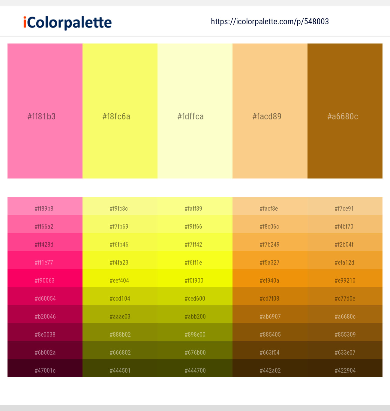 150+ Latest Color Schemes with Canary Color tone combinations, 2024