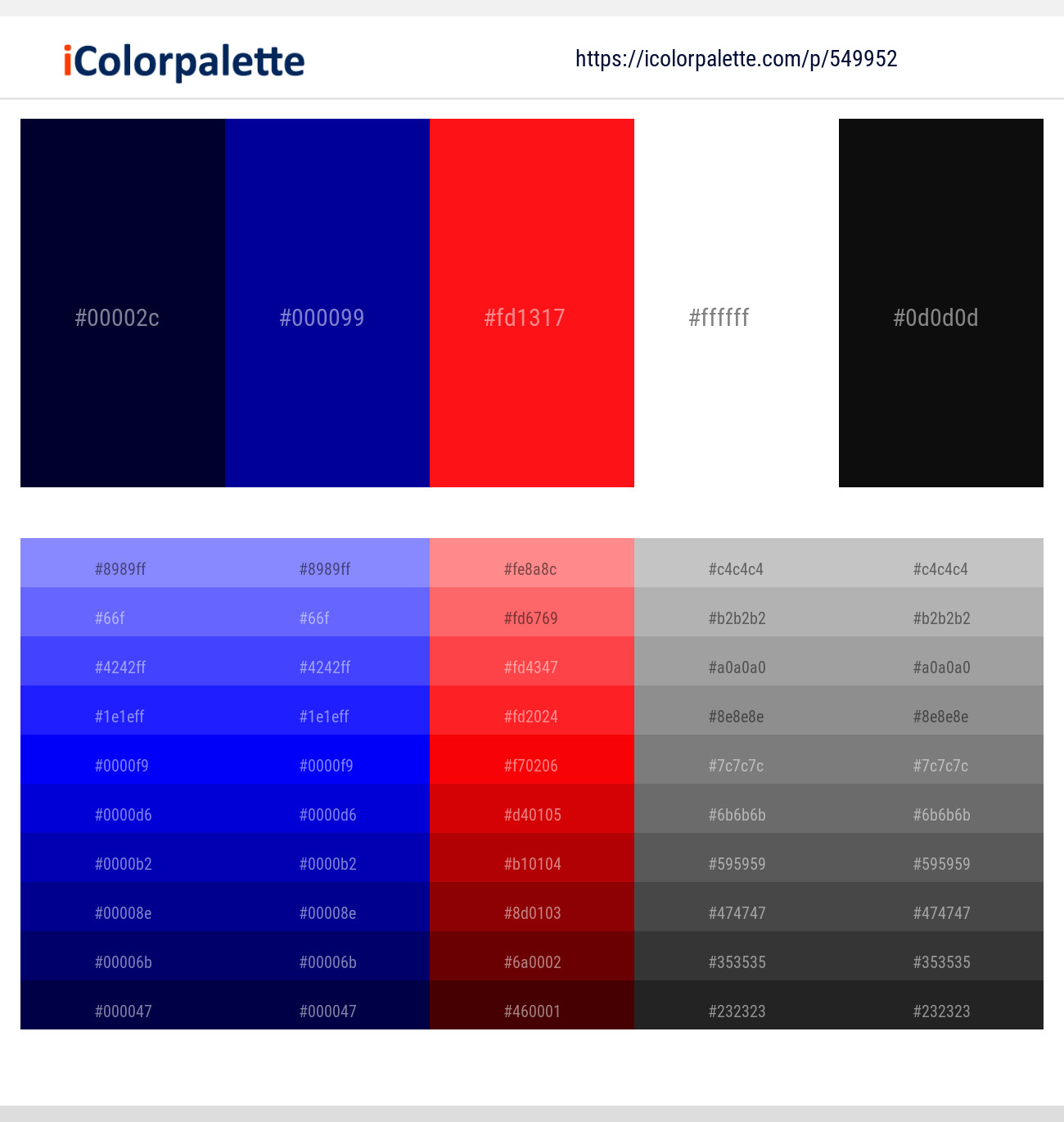 Navy Blue Color Palette - Navy Blue Color Schemes