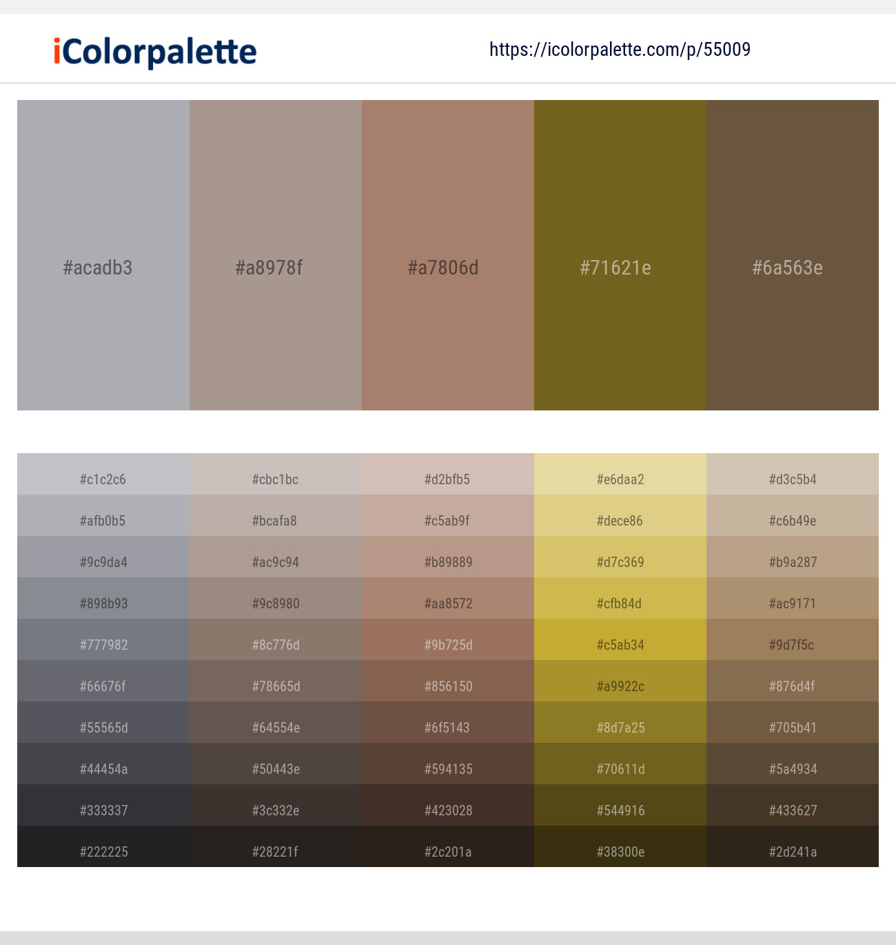 Bombay – Zorba – Sandal – Himalaya – Tobacco Brown Color scheme