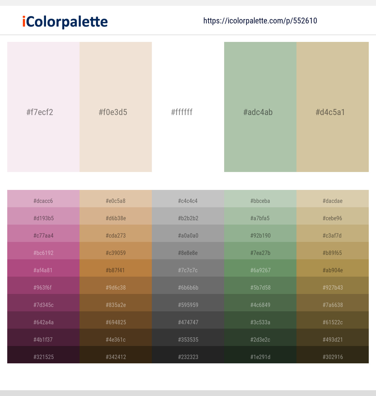 552610Prim – Parchment – White – Norway – Akaroa Color scheme