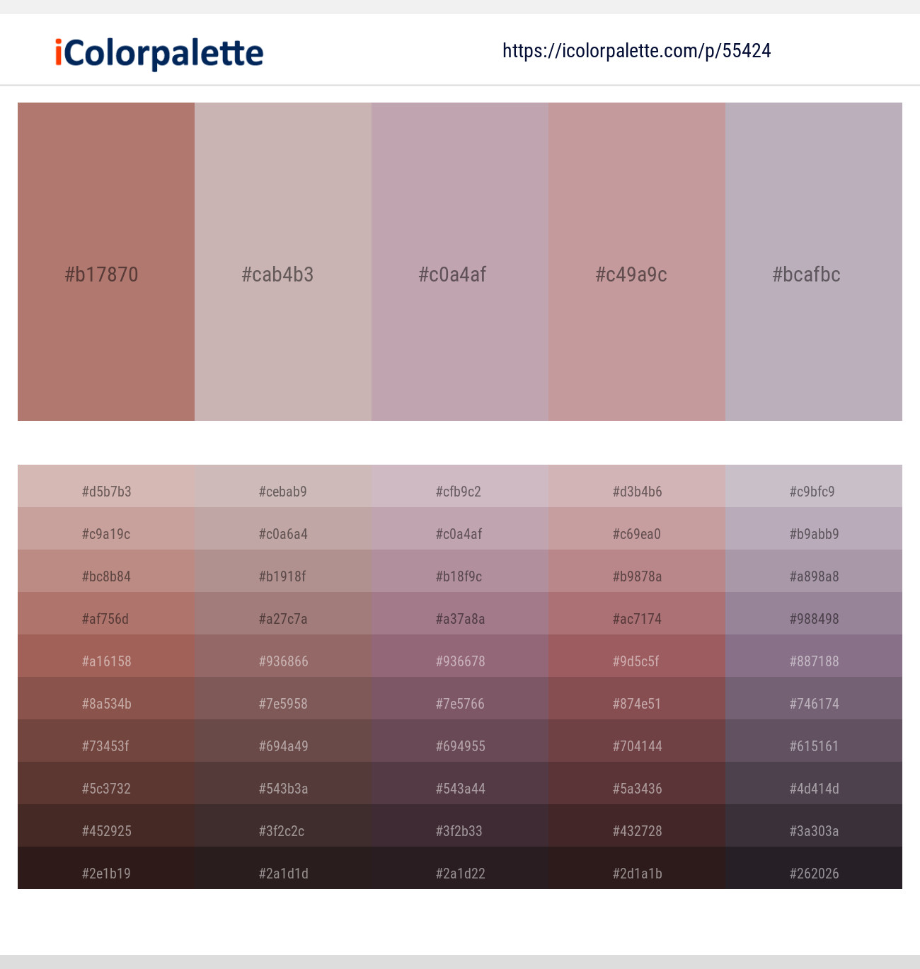 Coral Tree – Cold Turkey – Lily – Oriental Pink – Shady Lady Color scheme