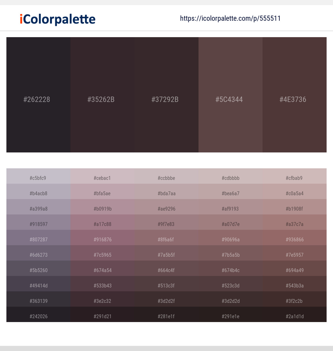 Baltic Sea – Thunder – Thunder – Kabul – Rock Color scheme