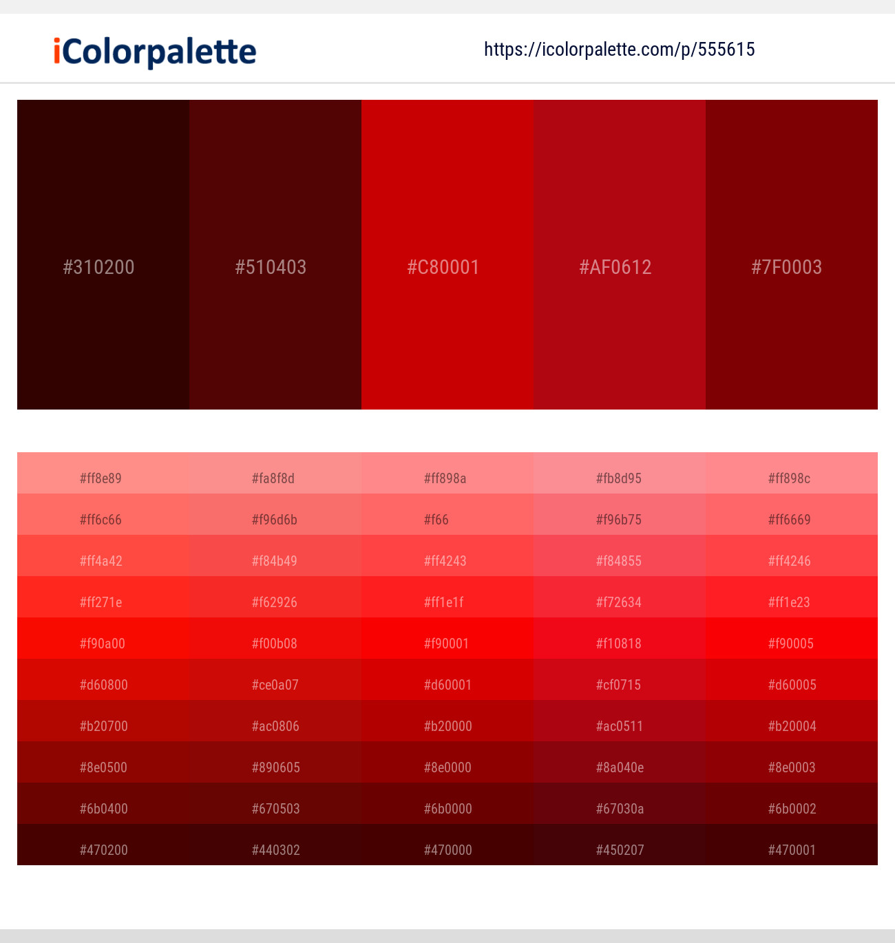 140+ Latest Color Schemes with Red And Maroon Color tone