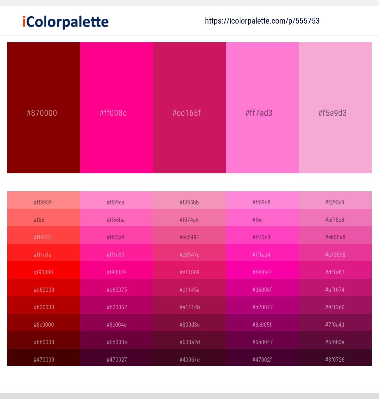 110+ Latest Color Schemes with Deep Pink And Medium Violet Red