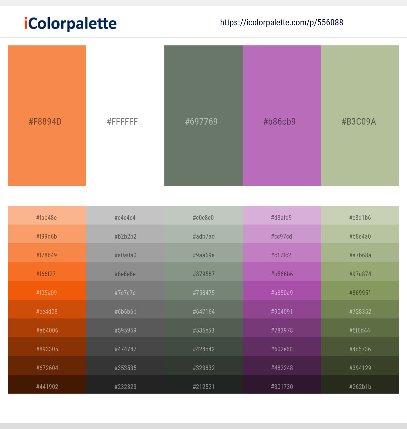 556088Tan Hide – White – Willow Grove – Wisteria – Swamp Green Color scheme