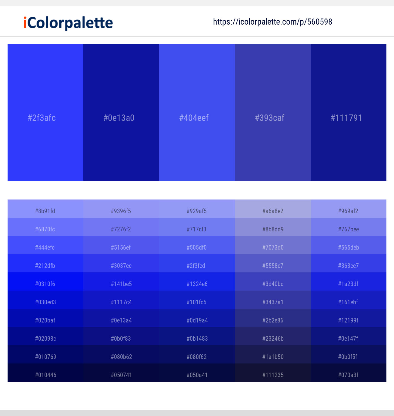 30 Latest Color Schemes with Blue And Midnight Blue Color tone combinations, 2024