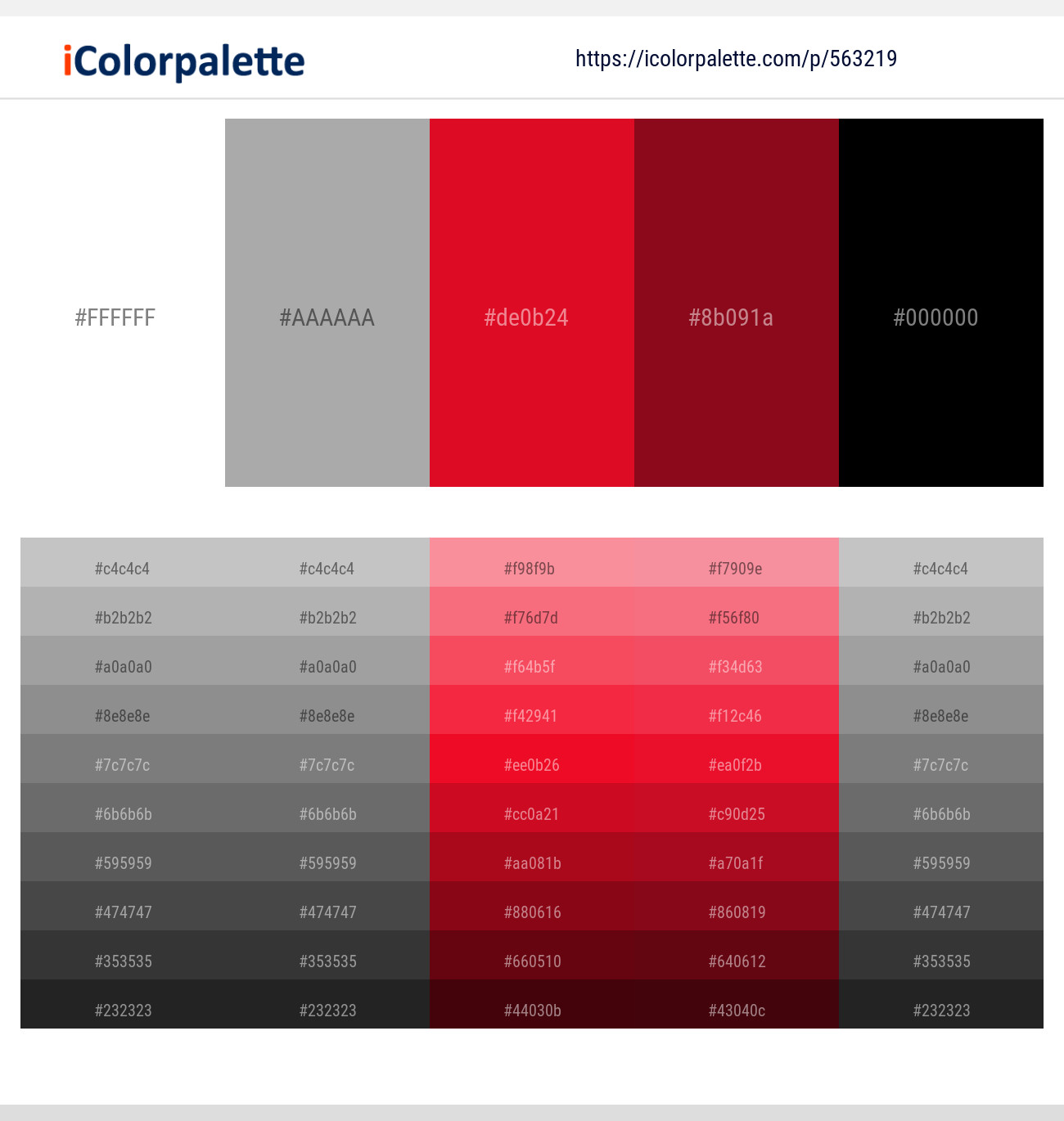 260+ Latest Color Schemes with Dark Red And Black Color tone
