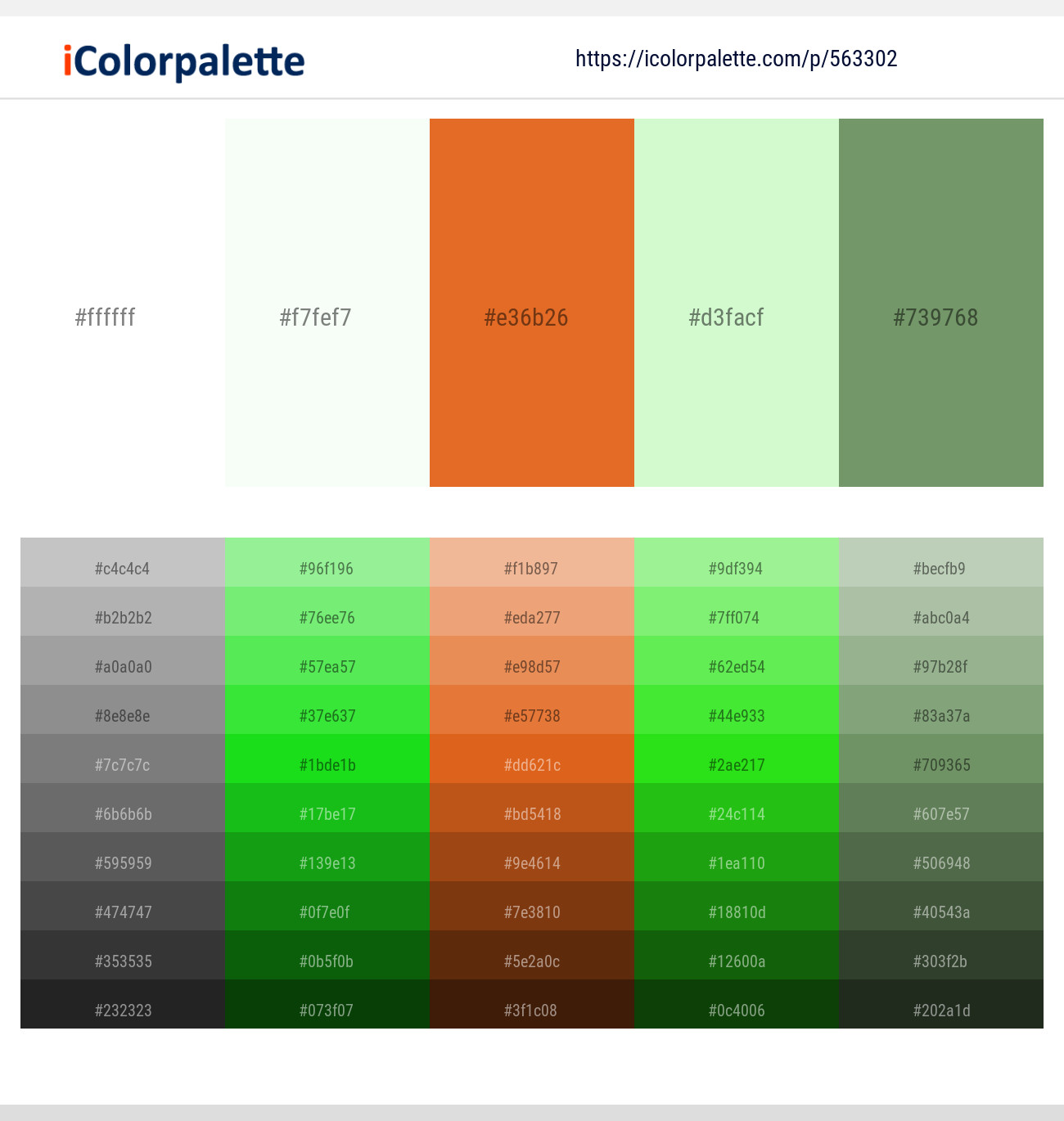 563302White – Feta – Hot Cinnamon – Gossip – Highland Color scheme