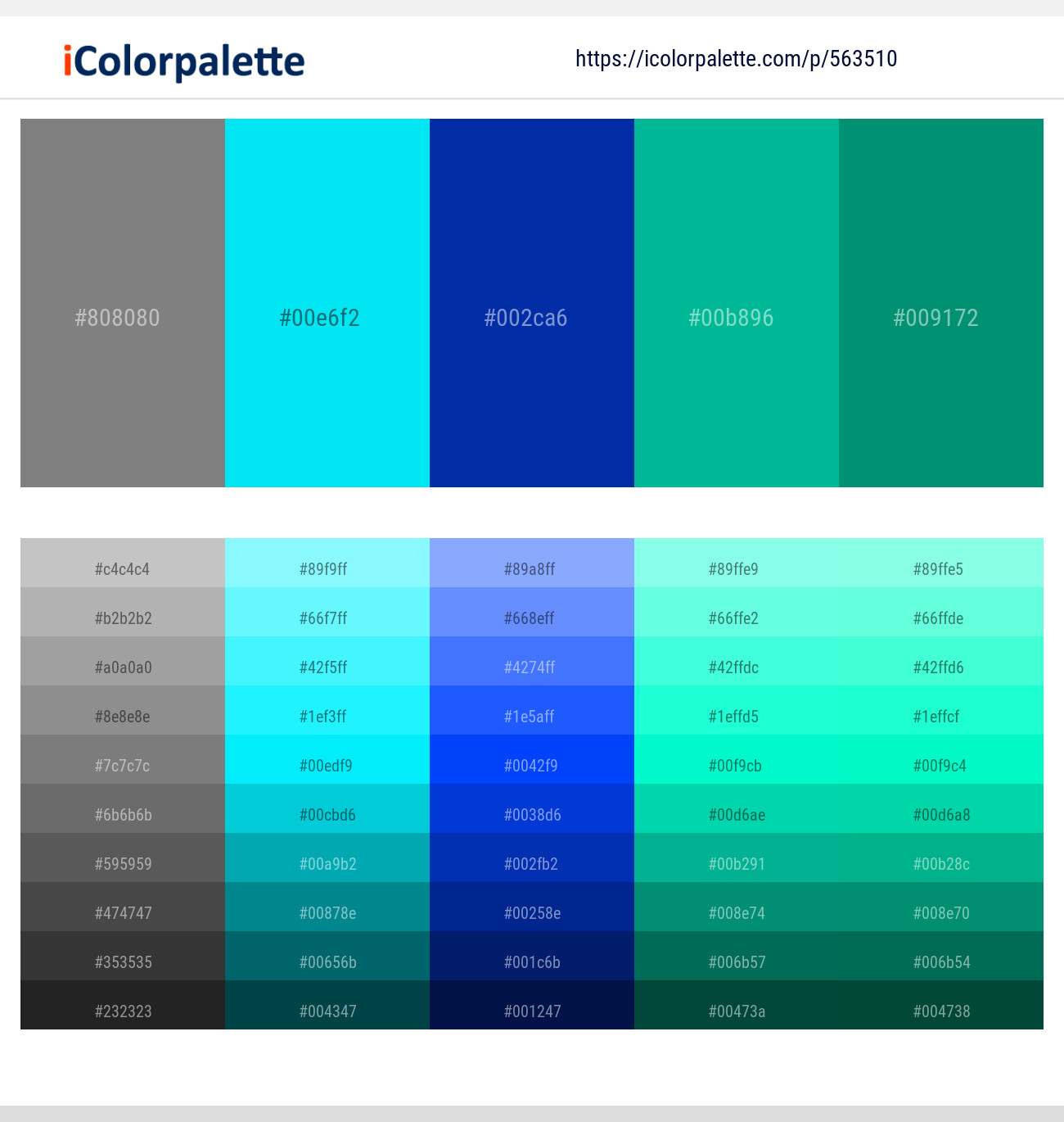 34 Latest Color Schemes with Aqua And Dark Cyan Color tone