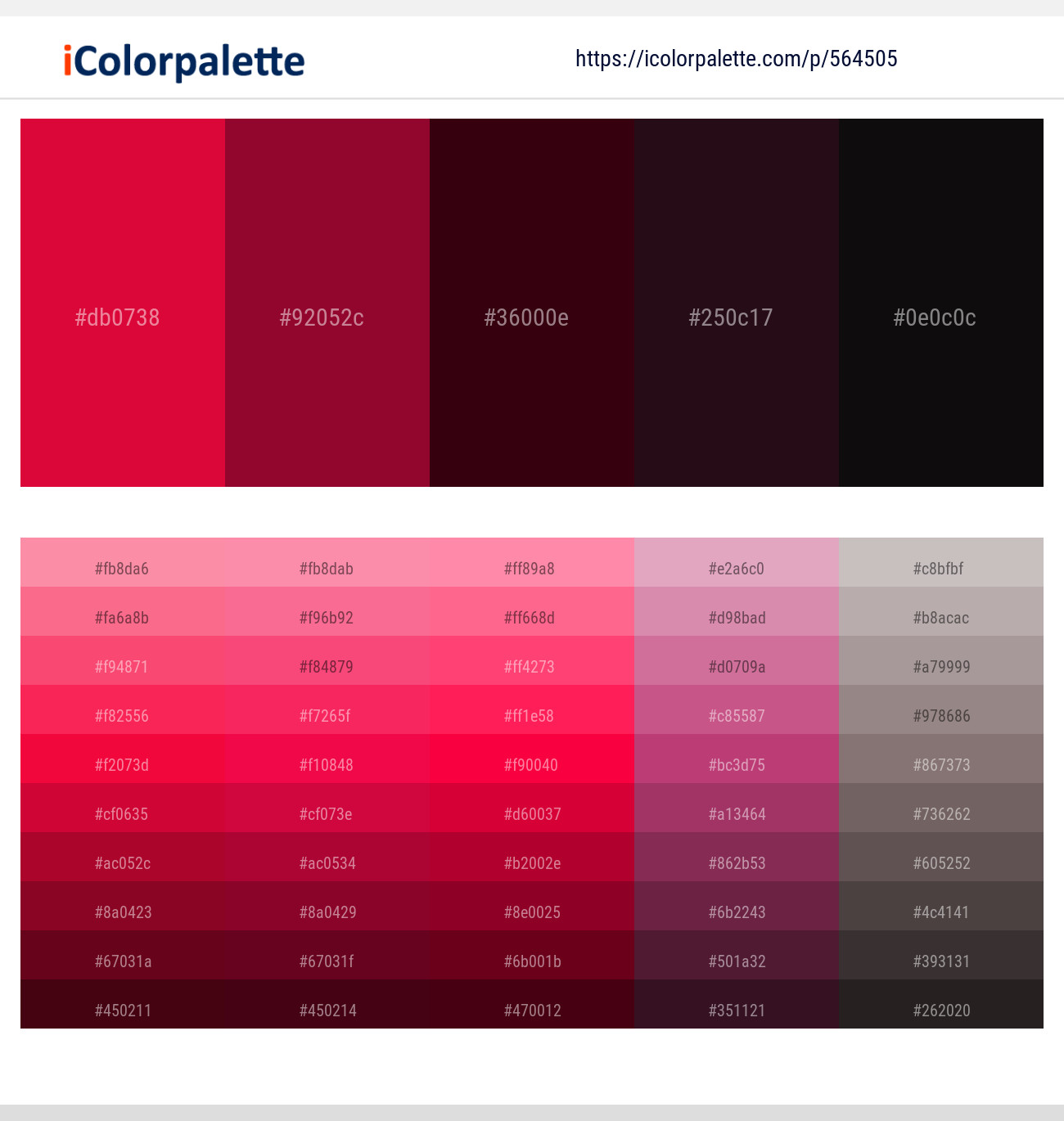 260+ Latest Color Schemes with Dark Red And Black Color tone combinations, 2024