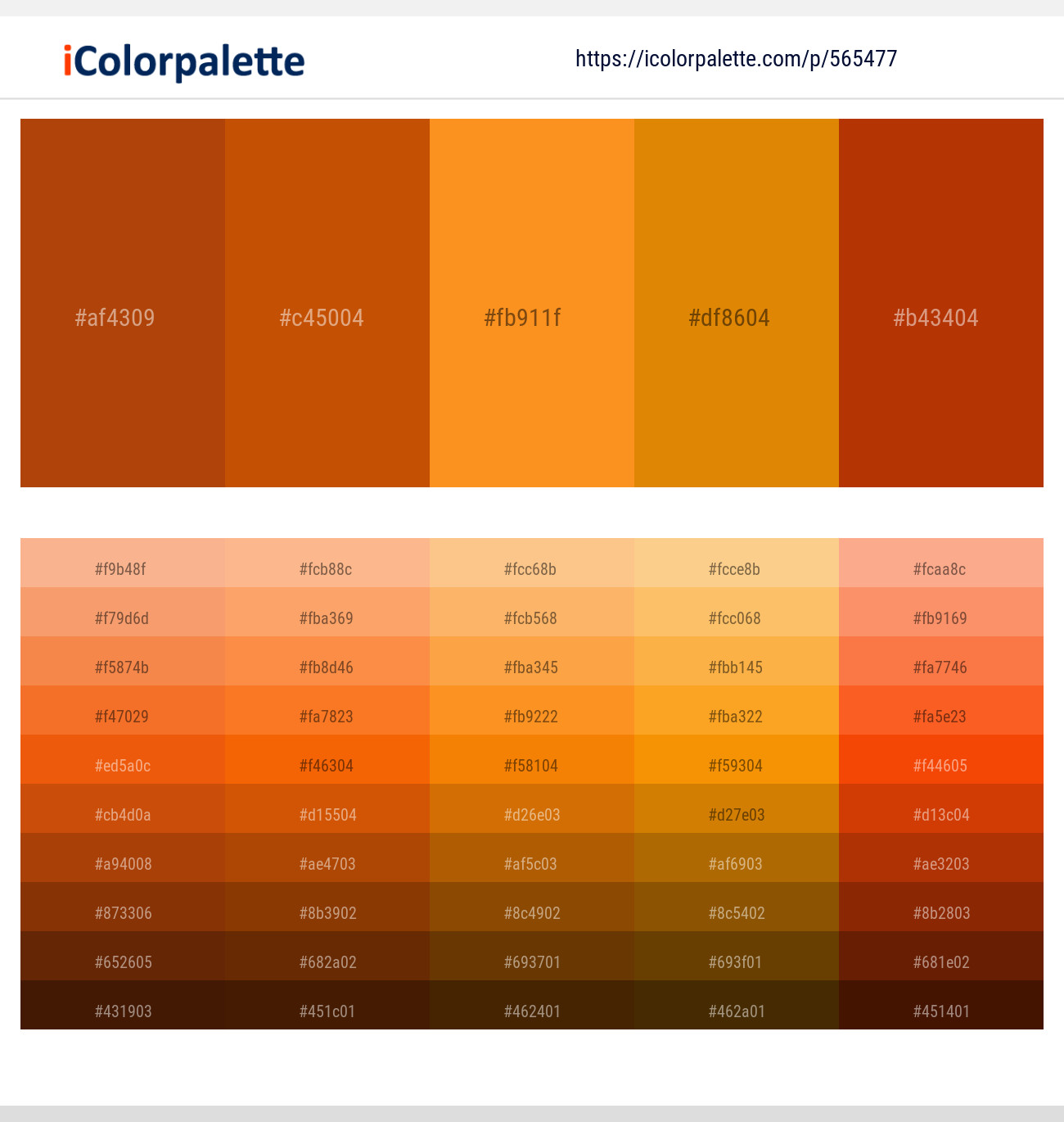 Burnt Orange Color Palette ideas